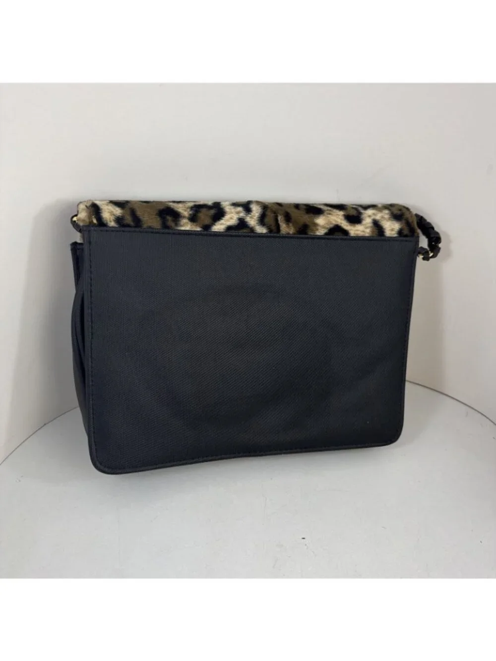 VTG 1990s Nima Glam Crossbody Gold & Black Panther Animal Purse braided strap